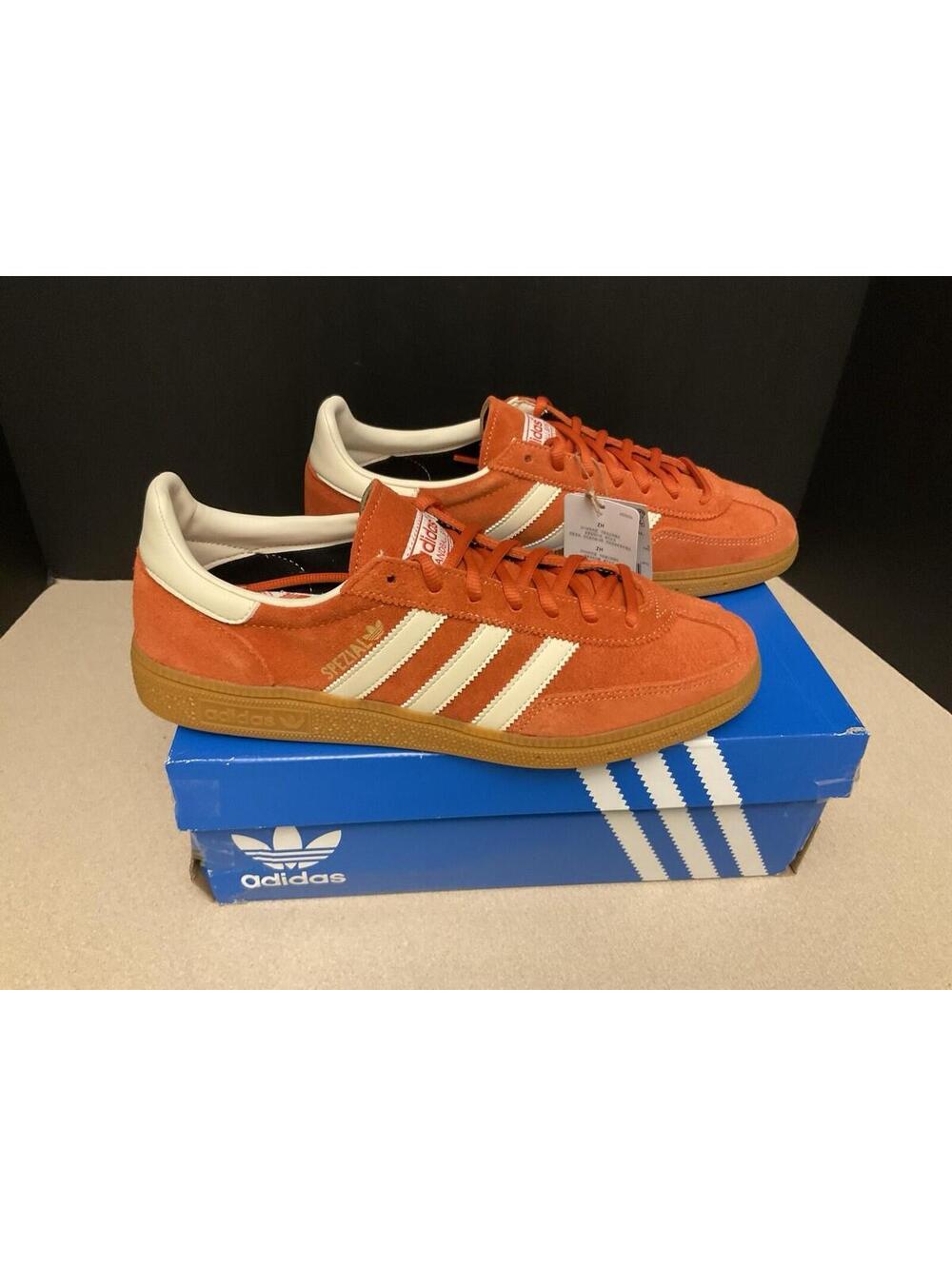 New! Mens Adidas Handball Spezial Preloved Red/ Gum Athletic Shoes. Size 9.5.